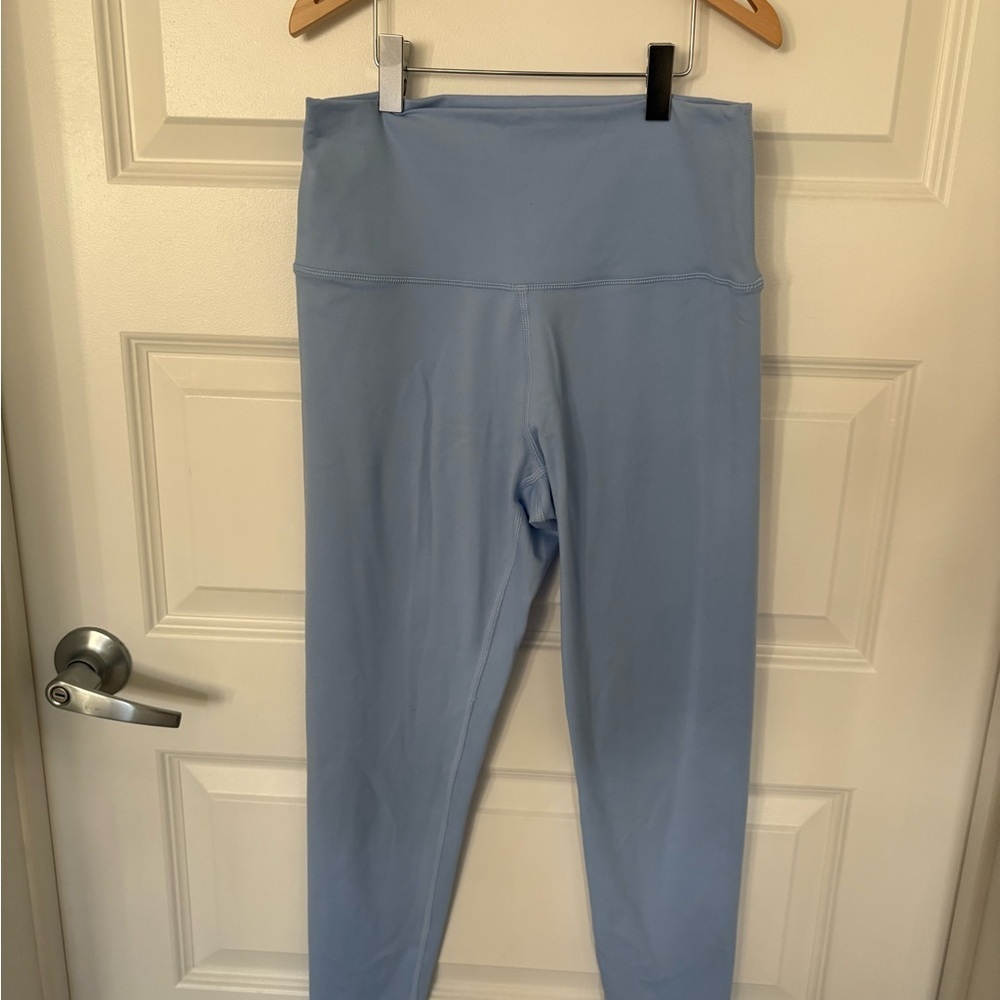 Aerie Offline Real Me High Rise Blue Leggings-size Medium-Soft Stretch